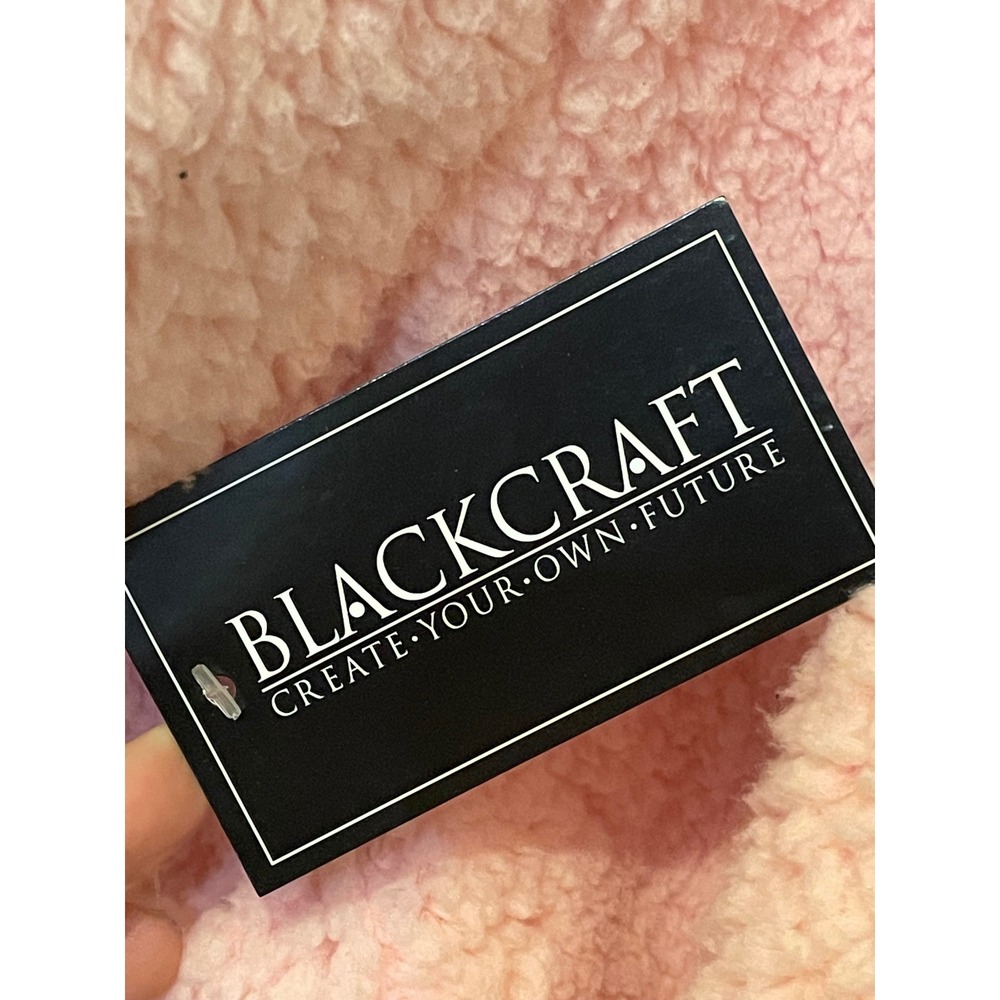 BlackCraft Cult Pink Sherpa Hoodie Believe In Yourself Baphomet Cropped LG NEW - Picture 6 of 6